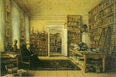Estudo de Alexander von Humboldt de Eduard Hildebrandt